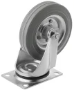 SC 63 f - Промышленное колесо 160 мм (площадка, поворотн., серая рез., роликоподш.)